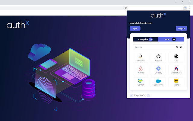 authx chrome plugin